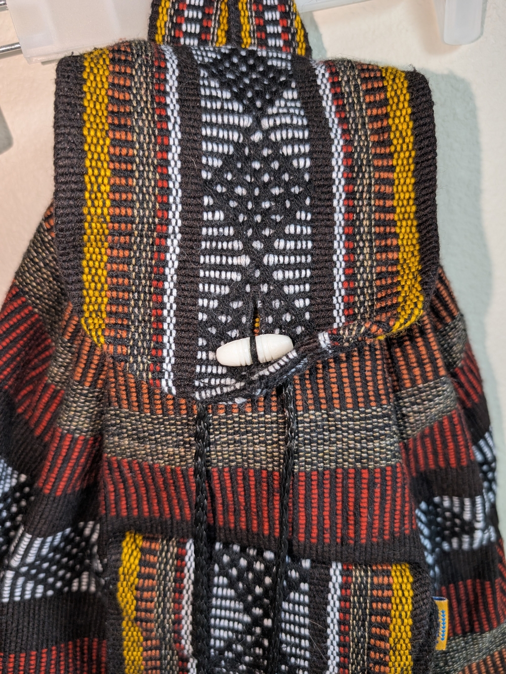 Artesanías Pinzon woven fabric backpack